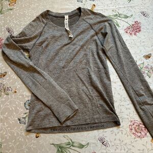 lululemon athletica Gray Long Sleeve Tee